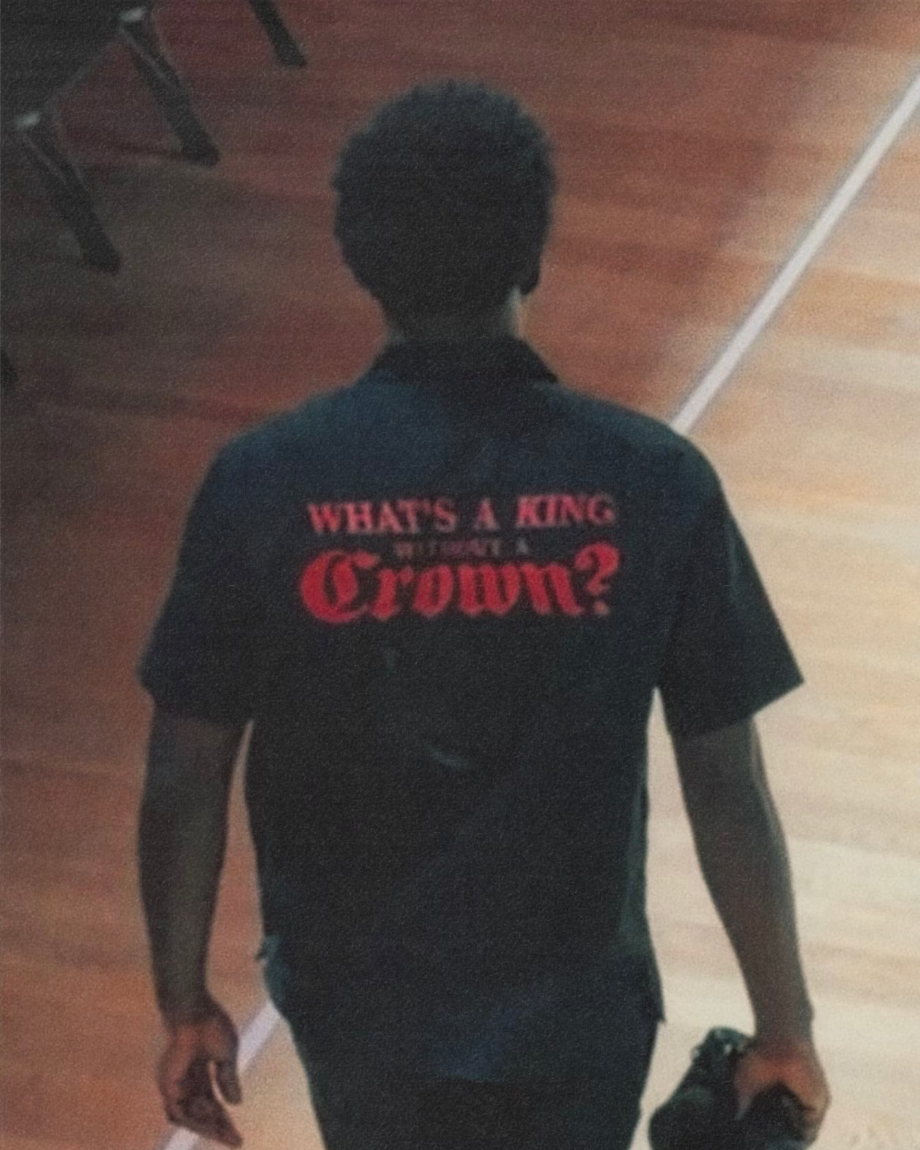 'The Crown' Camp-Collar Shirt (Black) 1 OF 1
