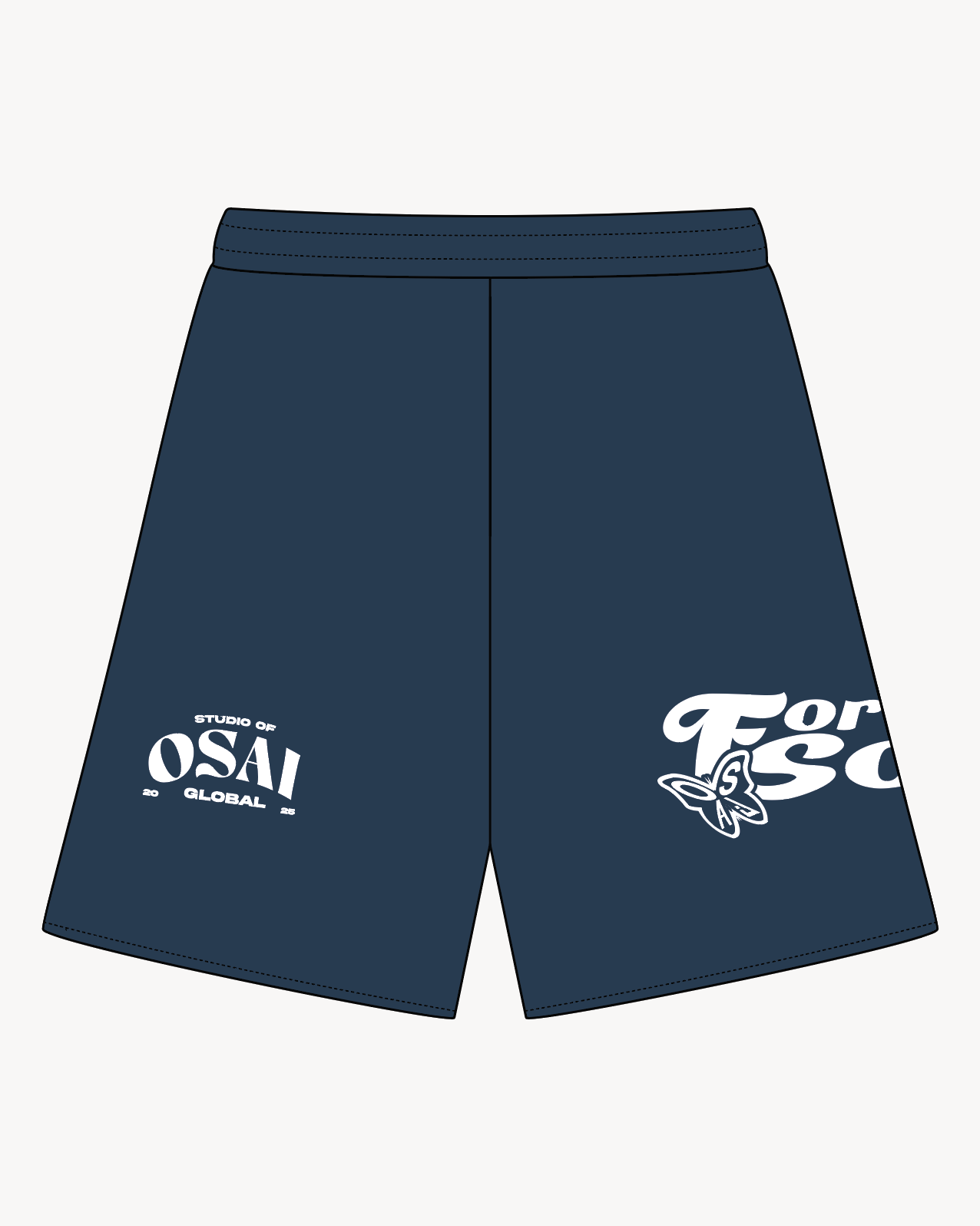 Butterfly Sweatshorts (Lazurite) - Osai Studios