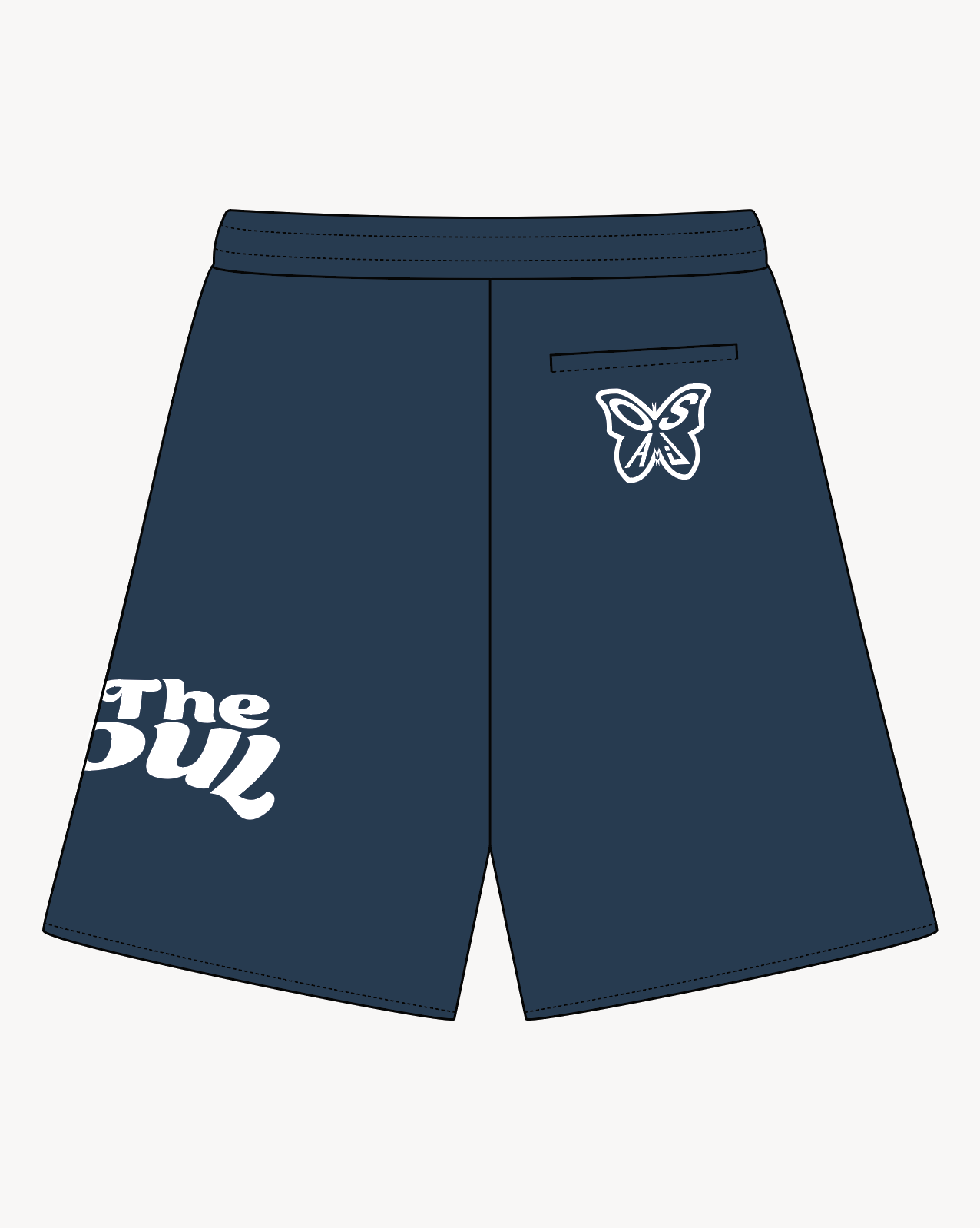 Butterfly Sweatshorts (Lazurite) - Osai Studios