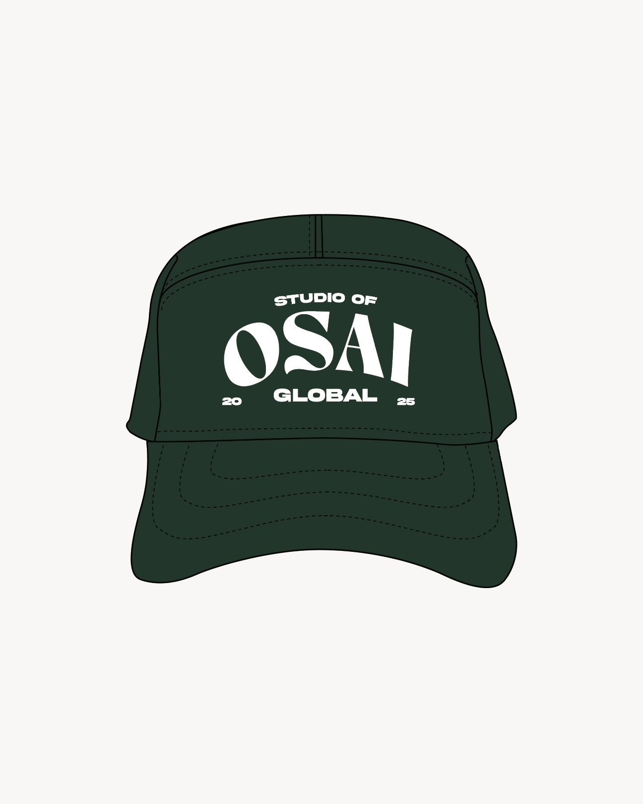 'Studio Of Osai' Corduroy Cap (Midnight Grove) 1 OF 1 - Osai Studios