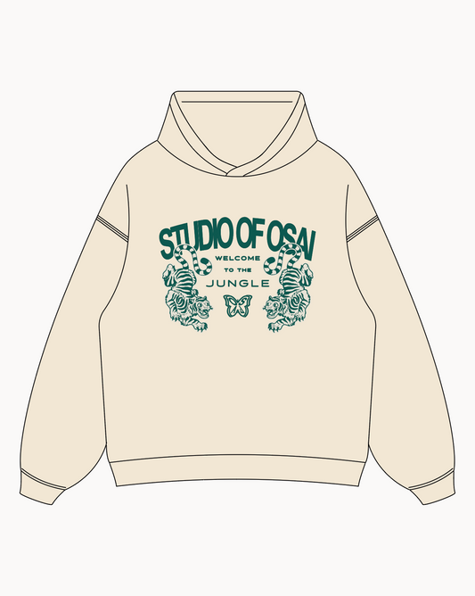 'Welcome To The Jungle' Hoodie (Beige) 1 OF 1