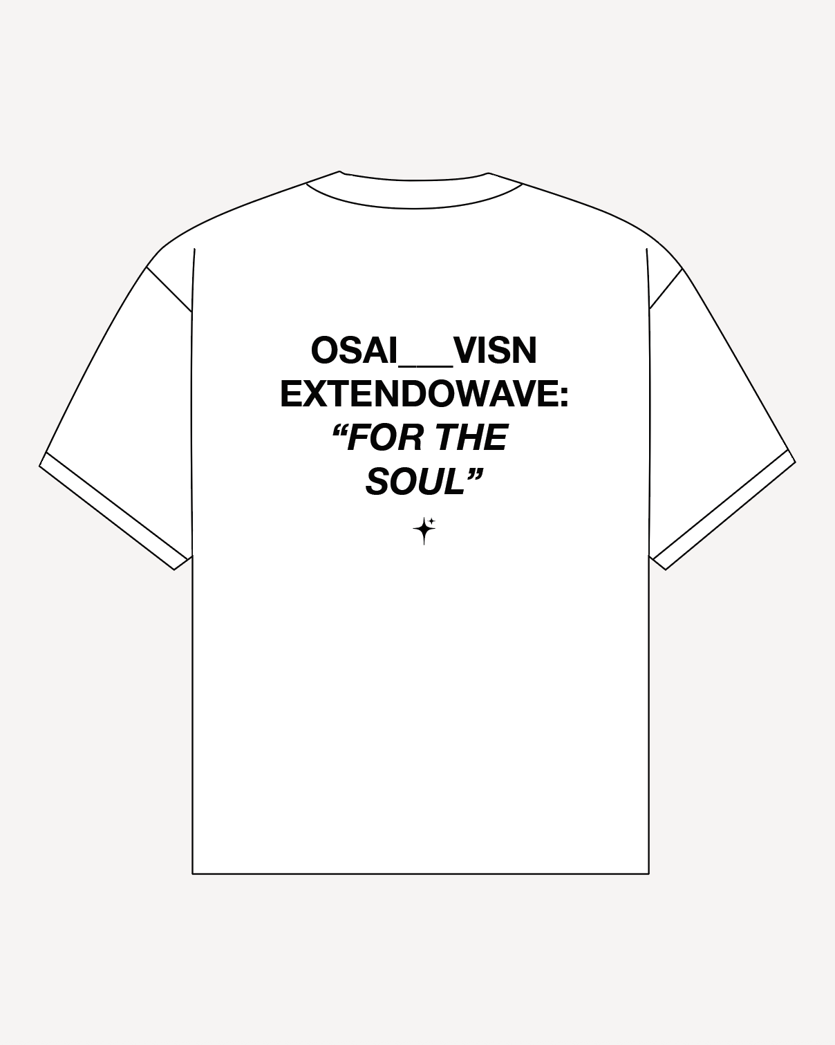 'EXTENDOWAVE' Tee (White) - Osai Studios